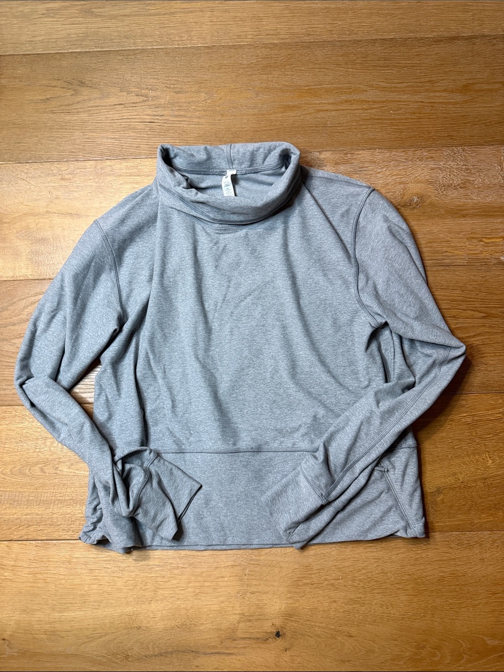 lululemon athletica Light Gray Cowl Neck Women's Sweater